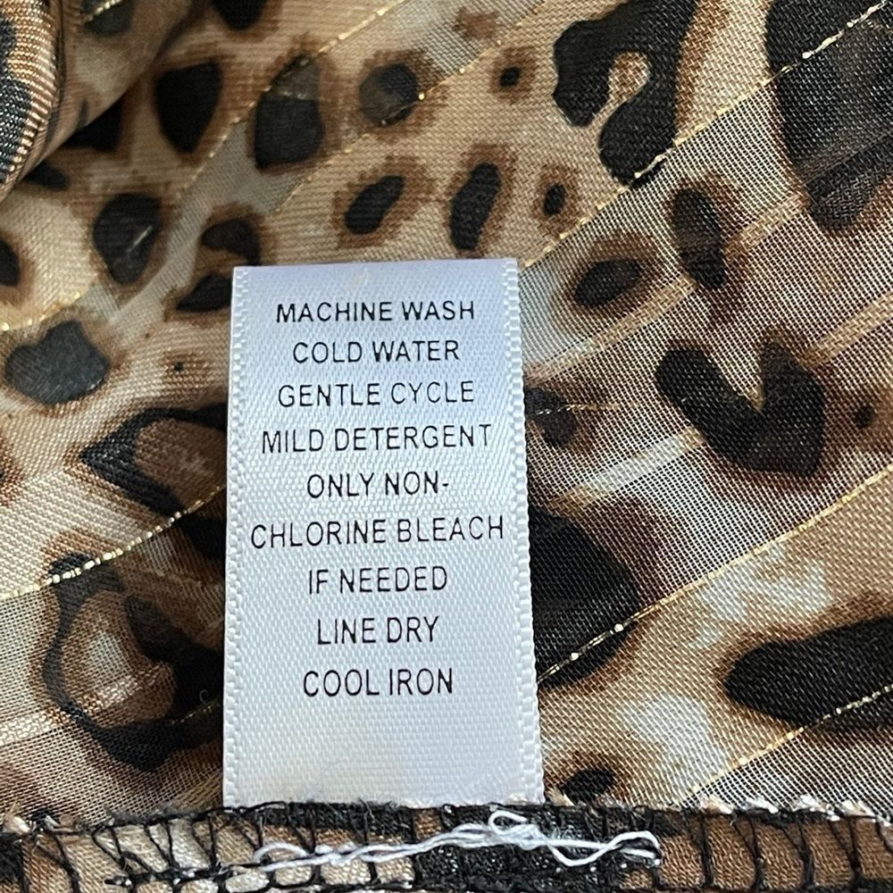 Mirror Image Leopard Print Blouse - Picture 9 of 10